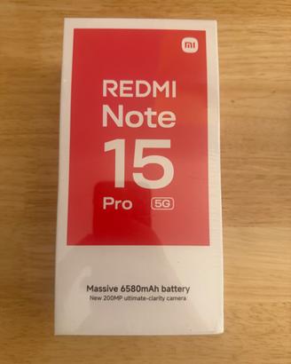 XIAOMI Redmi Note 15 Pro 5G 12 + 512GB Nero NUOVO