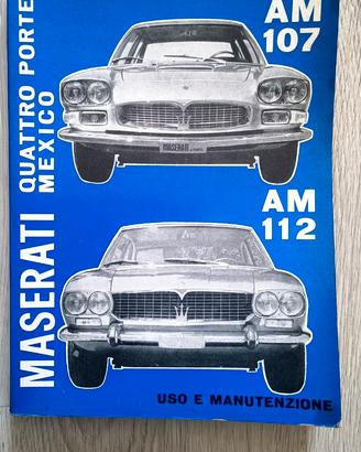 Maserati Mexico AM112 -  Quattroporte AM107 Manual