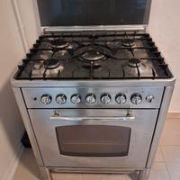 cucina a gas in acciaio inox 5 fuochi