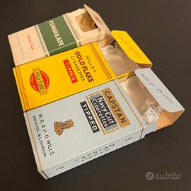 3 Scatole vuote di sigarette inglesi anni ‘60