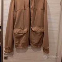 Felpa zip con cappuccio 