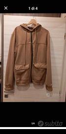 Felpa zip con cappuccio 