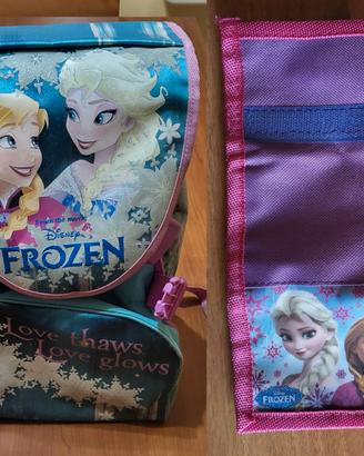 Zaino DISNEY  e PORTAFOGLIO di FROSEN
