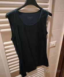 Canotta seta e modal blu Xs Intimissimi 