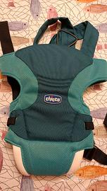 Marsupio porta bebè Chicco verde acqua nuovo