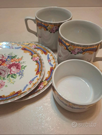set da té vintage Limoges (5 pezzi)