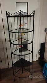 mensola scaffale ripiani  mobile angolare vetro