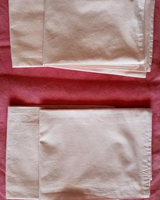 4 federe cotone rosa (2 ikea, 2 coin) 