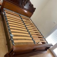 Letto in noce e radica + rete