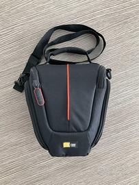 Borsa a tracolla per fotocamera reflex nera
