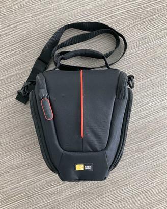 Borsa a tracolla per fotocamera reflex nera