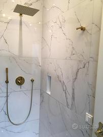 Piastelle in gres effetto marmo