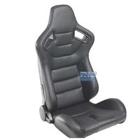 SEDILE SPORTIVO SEMI BAQUET STILE RS PELLE NERA