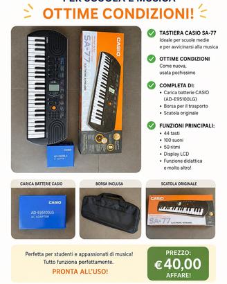 Tastiera casio sa-77