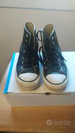 Scarpe Converse in pelle nera N.35 Unisex