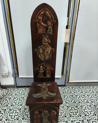Sedia da Trono in Stile medievale 