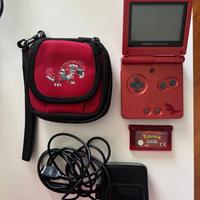 Gameboy Advance SP Groudon Limited +Pokemon Rubino