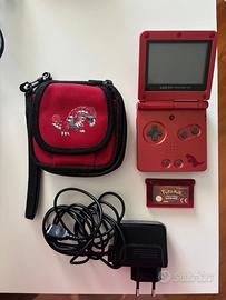Gameboy Advance SP Groudon Limited +Pokemon Rubino
