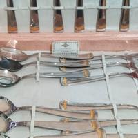 set posate acciaio 24k