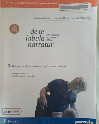 DE TE FABULA NARRATUR 3  9788839532473