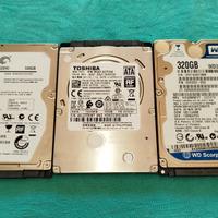 3 Hard Disks SATA 2,5 pollici