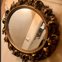 PREGIATOspecchioPARETEstileROCOCOdoratoORNATOann50