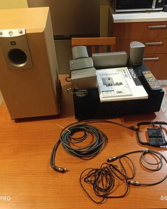 amplificatore denon AVR-1602 + casse JBL scs138