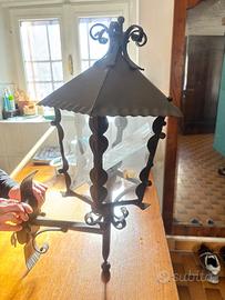 Applique da esterno ferro battuto elettrificati