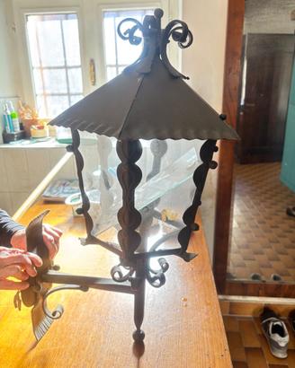 Applique da esterno ferro battuto elettrificati