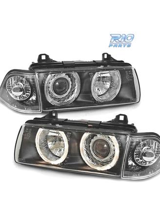 FARI BMW E36 COUPE CABRIO ANGEL EYES FONDO NERO