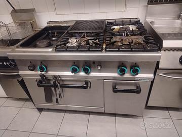 Cuocipasta e cucina 6 fuochi