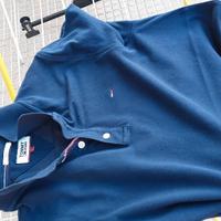 Polo blu Tommy Hilfiger taglia L slim fit