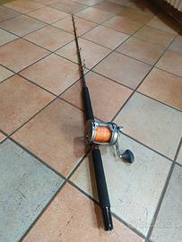 canna da pesca al tonno con mulinello Shimano