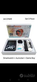 Smartwatch+auricolari+Gameboy