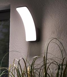 2 Applique faretti LED moderno da esterno grigio 