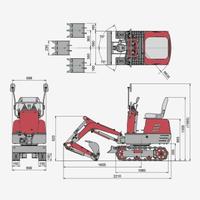 Miniescavatore NUOVO kg 600