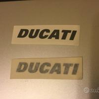 Adesivo originale ducati argento chiaro e scuro
