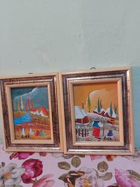 Due quadri arte Naif