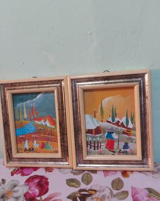 Due quadri arte Naif