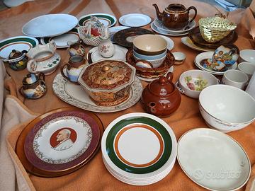 Lotto Piatti e Porcellane Vintage da Collezione