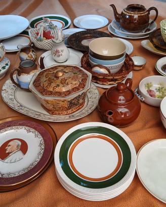 Lotto Piatti e Porcellane Vintage da Collezione