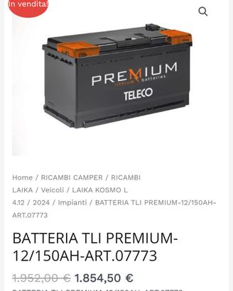 batteria al litio 