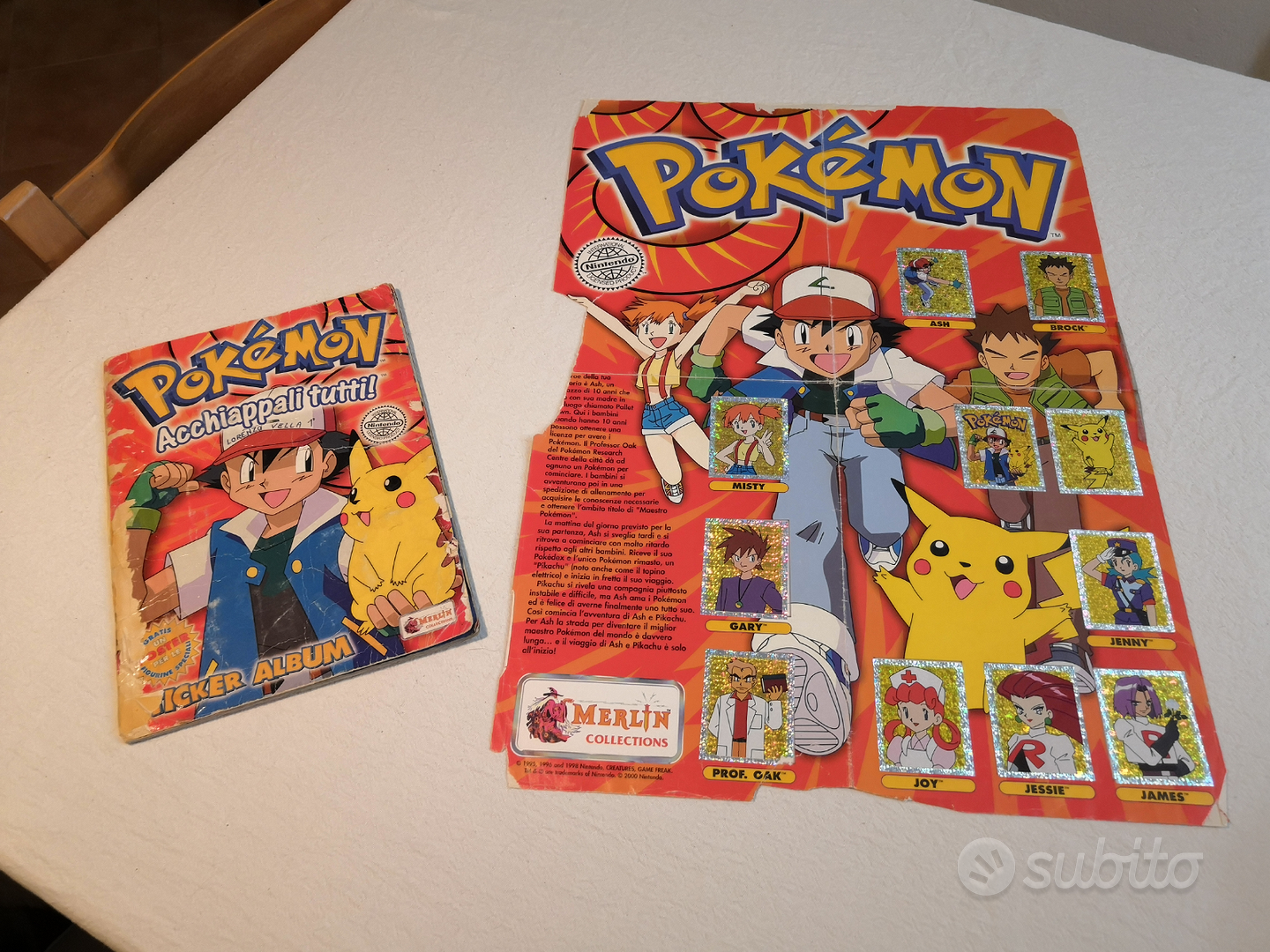 Album POKÉMON serie 1 COMPLETO Merlin collections - Collezionismo In  vendita a Rimini