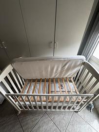 Lettino + fasciatoio con tiretti