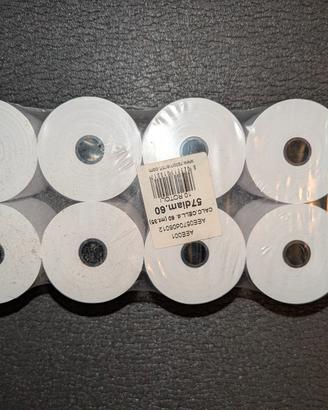 Confezione  8 rotoli carta termica per scontrini