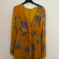 Abitino estivo giallo con trama floreale Guess