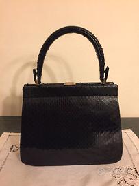 Borsa in pelle di rettile vintage
