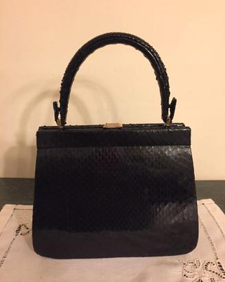 Borsa in pelle di rettile vintage