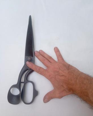 FORBICI ANTICHE DA SARTO IN FERRO BATTUTO 