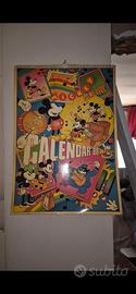 Calendario Vintage Topolino Disney 1986
